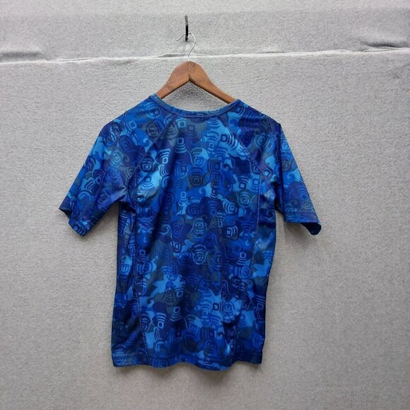 REI Mens Blue Graphic Patterned Short Sleeve Activewear T-Shirt Size S - Picture 3 of 4